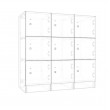 Lockers 9 Doors - Bank of 3 x high & 3 x Wide